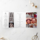 フォトメモリアル葬儀お祝いプログラム 三つ折りプログラム (内部)