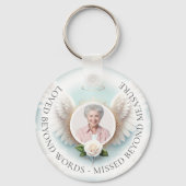 フォトメモリアル葬儀キーチェーン キーホルダー (正面)