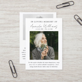 フォトメモリアル葬儀 – サンキューカード 名刺