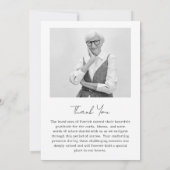 フォトメモリアル葬儀 – 15フォトコラージュ サンキューカード (裏面)