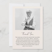 フォトメモリアル葬儀 – 15フォトコラージュ サンキューカード (裏面)