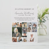 フォトメモリアル葬儀 – 15フォトコラージュ サンキューカード (スタンド正面)