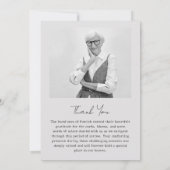 フォトメモリアル葬儀 – 15フォトコラージュ サンキューカード (裏面)