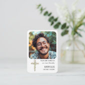 フォトメモリアル記念カードに光が当たる エンクロージャーカード (スタンド正面)