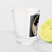 フォトメモリアル金ゴールドエンジェルウィングショットグラス ショットグラス (左)