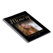 フォトメモリモダンアルゲストスパイラルフォトノートブック ノートブック (右側)