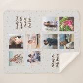 フォトメモリーズ最高のパパカーキハート シェルパブランケット (正面(横))