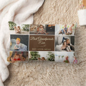 フォトメモリーズ最高のーブラウン祖父母 ランバークッション (ブランケット)