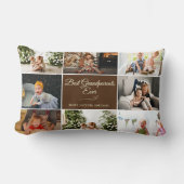 フォトメモリーズ最高のーブラウン祖父母 ランバークッション (正面)