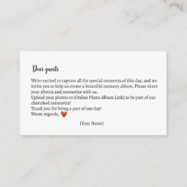 フォトメモリーズ秋テディベア赤ちゃんシャワー エンクロージャーカード