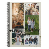 フォトメモリーブック、誕生日の思い出を大切にする ノートブック (正面)