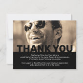 フォトメモリ葬儀ありがとう サンキューカード (正面)