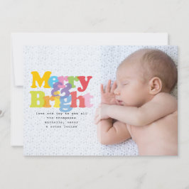 フォトメリーとブライトクリスマスホリデー誕生 シーズンカード