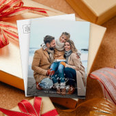 フォトメリーエレガントクリスマスの休日はがき シーズンポストカード