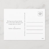 フォトメリーエレガントクリスマスの休日はがき シーズンポストカード (裏面)