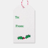 フォトメリークリスマスかわいい休日 ギフトタグ (裏面)