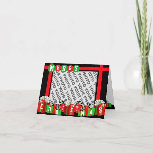 フォトメリークリスマスカードギフトボックスの追加 シーズンカード (正面)