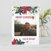 フォトメリークリスマスカード 招待状 (スタンド正面)