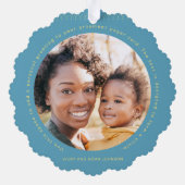 フォトメリークリスマスシカゴオーナメントカードの追加 オーナメントカード (裏面)