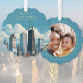 フォトメリークリスマスシカゴオーナメントカードの追加 オーナメントカード