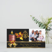 フォトメリークリスマスシーズングリーティングファミリー3 シーズンカード (スタンド正面)