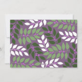 フォトメリークリスマススクリプト白いオーバーレイ紫 シーズンカード (裏面)