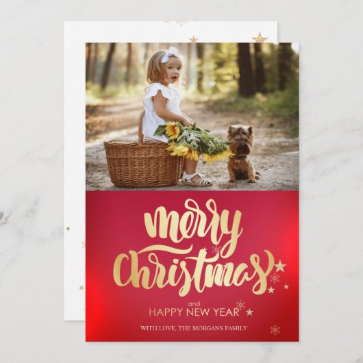 フォトメリークリスマススターズ (正面/裏面)