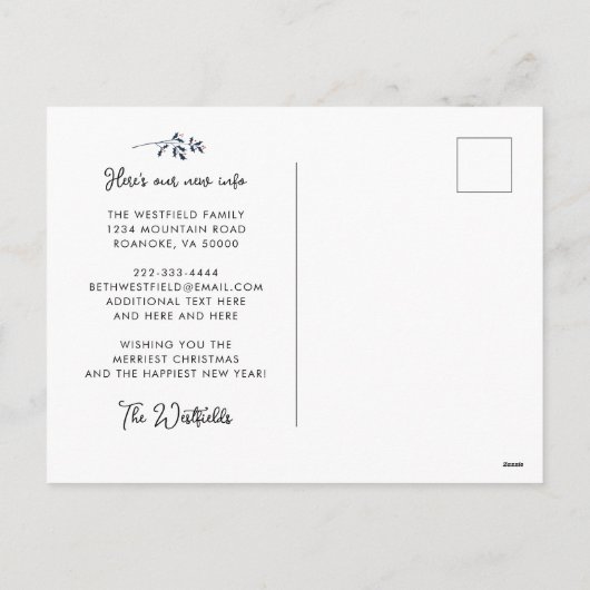 フォトメリークリスマスニューホーム シーズンポストカード (裏面)