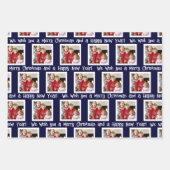 フォトメリークリスマスハッピーニューイヤー3色 ラッピングペーパーシート (正面3)