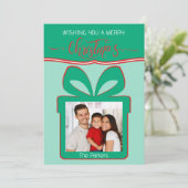 フォトメリークリスマスフラットグリーティングカード カード (スタンド正面)