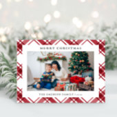 フォトメリークリスマスプレッドフラットホリデーカード シーズンカード