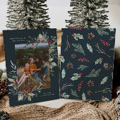 フォトメリークリスマスボタニカルカード シーズンカード