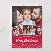 フォトメリークリスマス北欧セーター シーズンカード (正面)