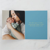 フォトメリークリスマス折り畳みグリーティングカードの追加 カード (内部)