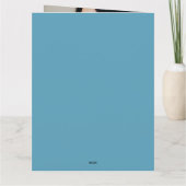 フォトメリークリスマス折り畳みグリーティングカードの追加 カード (裏面)