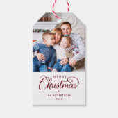 フォトメリークリスマス水彩植物園 ギフトタグ (正面)