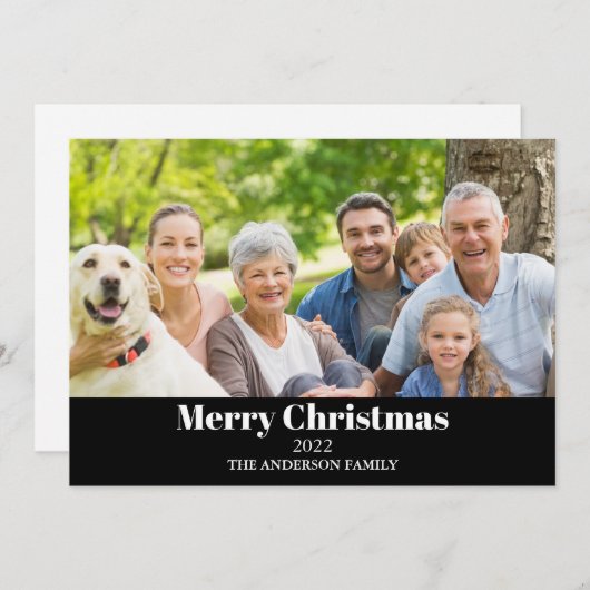 フォトメリークリスマス シーズンカード (正面/裏面)