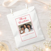 フォトメリークリスマス フェイバーバッグ (クリップ留めされた状態)