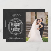 フォトメリーホリデーカード |黒板 シーズンカード (正面/裏面)