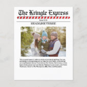 フォトメリー数々のクリスマスおもしろい北極紙 (裏面)