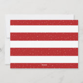 フォトメリー赤と白クリスマス シーズンカード (裏面)