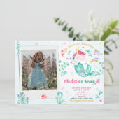 フォトメルミコーン誕生日の招待ガールマジカル 招待状 (スタンド正面)