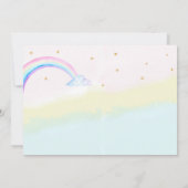 フォトメルミコーン誕生日の招待マジカルパーティー 招待状 (裏面)