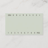 フォトモスビキニバリスタダブルナンバーコーヒー ロイヤリティカード (裏面)