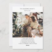 フォトモダンアーチ付きボホクリスマスカード シーズンカード (裏面)