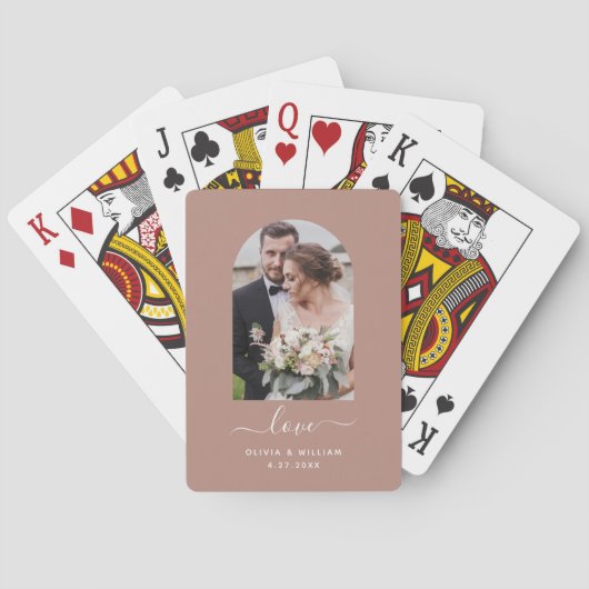 フォトモダンアーチ |テラコッタ・ラブ トランプ (裏面)