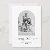 フォトモダンアーチ |メリークリスマス シーズンカード (正面)