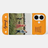 フォトモダンオレンジ Case-Mate iPhoneケース (裏面 (横))