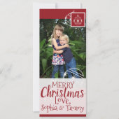 フォトモダンオーナメントMerry Christmas Cardの追加 カード (正面)