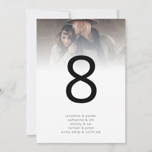 フォトモダンオーバーレイゲスト名テーブル番号 (正面)